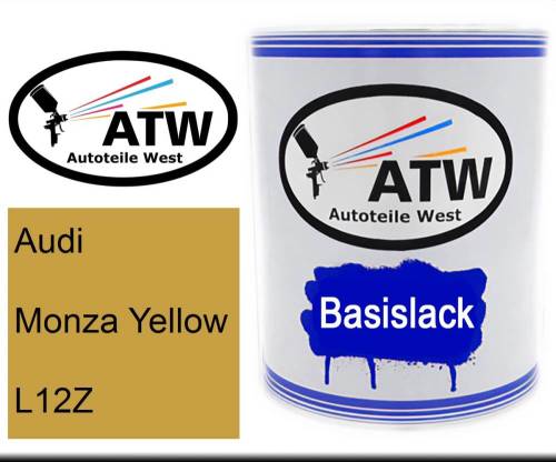 Audi, Monza Yellow, L12Z: 1L Lackdose, von ATW Autoteile West.